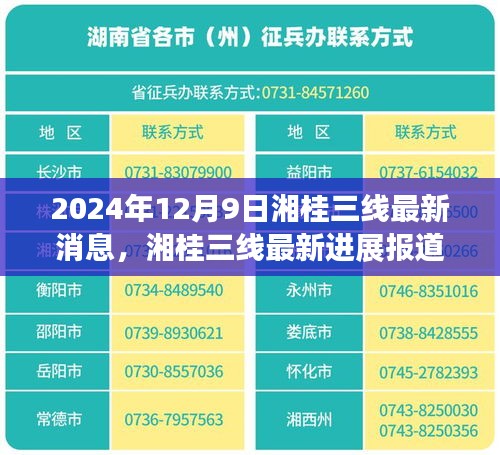 2024年12月9日湘桂三线最新消息，湘桂三线最新进展报道，聚焦2024年12月9日的三大要点